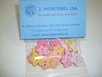 Botões estrela cores pastel