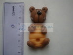 Urso colmeia em biscuit