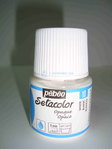 Tinta de tecido Pebeo Setacolor opaco Nº 10 branco