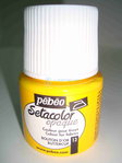 Tinta de tecido Pebeo Setacolor opaco Nº 13 Amarelo Ouro