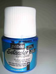 Tinta de tecido Pebeo Setacolor Nacarado Nº69 Blue Electrique Moiré