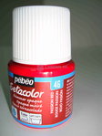Tinta de tecido Pebeo Setacolor Nacarado Nº46 Rojo Pasion