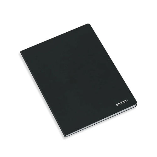 Caderno Agrafado A4 Capa Preta