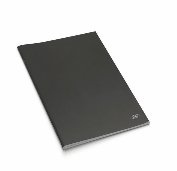 Caderno Agrafado Firmo A4 Capa Preta