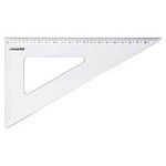 Esquadro Plástico Cristal 60º