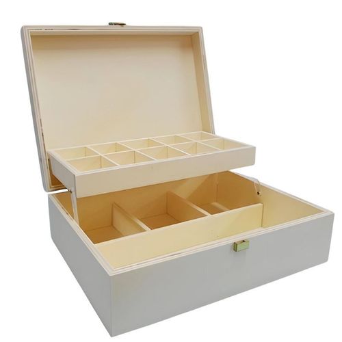 Caixa Costura c/ prateleira elevatória e divisórias