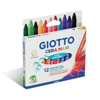 Lápis de Cera Giotto Maxi 12 Cores